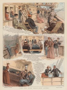 Tyttö, jolla on kolmekymmentäyhdeksän rakastajaa (chromolitho)